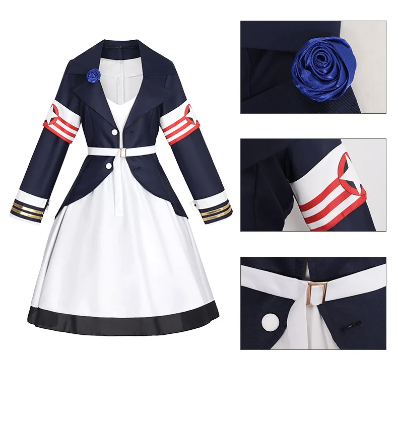 Новинка 2025, аниме, синий архив, Azur Lane Yorktown, карнавальный костюм, женский персонаж, наряд для ролевых игр на Хэллоуин