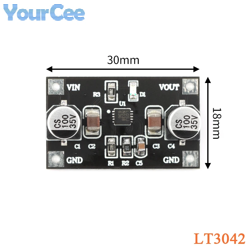 LT3042 moduł regulatora liniowy o pojedynczej mocy 3.3V 5V 12V płyta zasilająca częstotliwości radiowej o niskim poziomie szumów