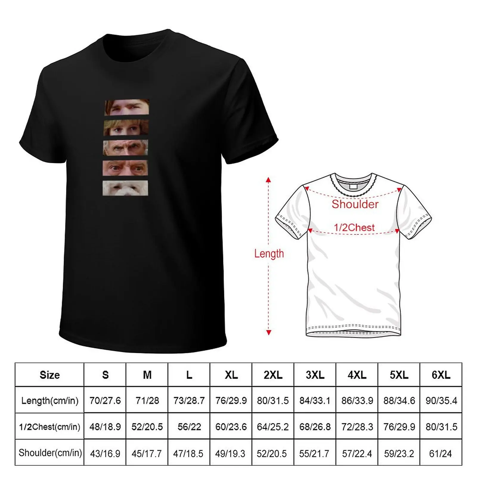 The Burbs Stare - Staredown Collage T-Shirt Soft Stretch Short Sleeve Top