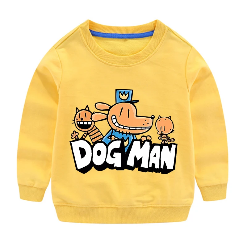 Chien homme enfants pull à capuche garçon fille dessin animé vêtements de sport automne coton enfant sweat mignon maison vêtements hauts cadeaux