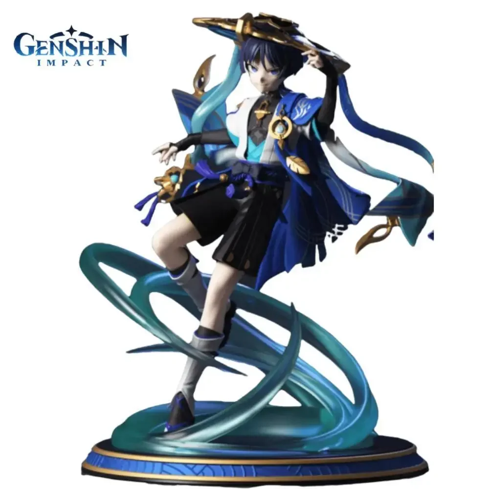 

27cm Genshin Impact Wanderer Anime Figures Gk Action Figurine Pvc Statue Model Doll For Kids Decoration Collectible Toys Gifts
