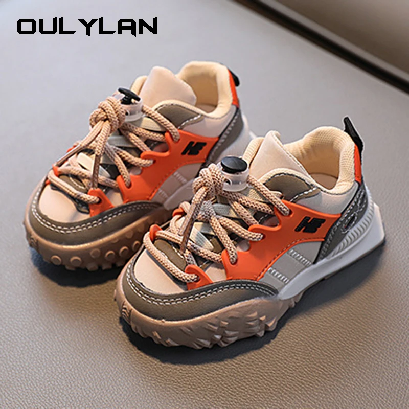 

2024 New Walking Shoes Boys Outdwear Sports Running Shoes Trekking Children's Sneakers Girls Anti-Slip Trendy Casual Baby Shoes