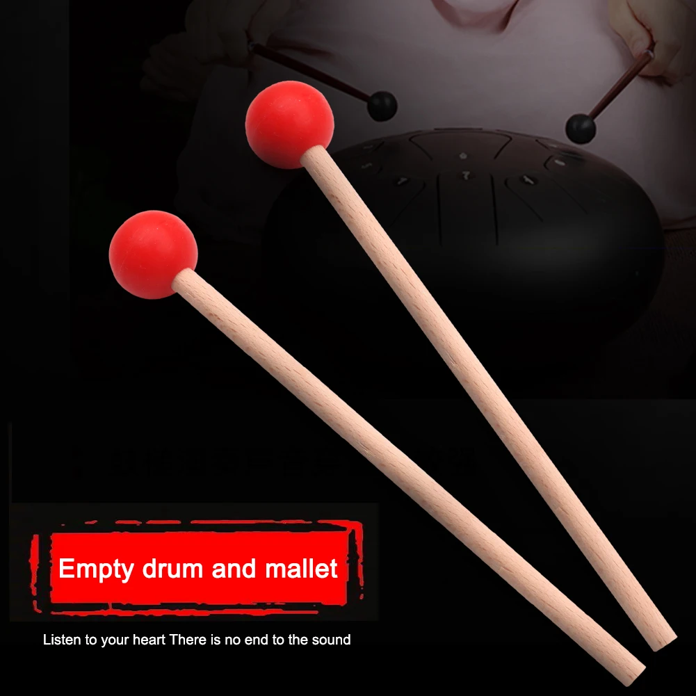 1 Pair Professional Tongue Drum Drumstick Xylophone Marimba Mallet for Kid Adult