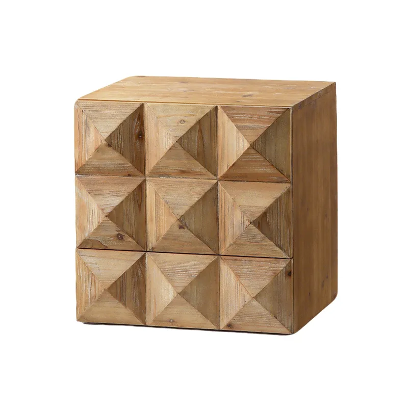 

Wabi Sandy Wind Solid Wood Sofa Side Several B & B Small Unit Storage Locker Bedroom Dining Side Cabinet Combination Card