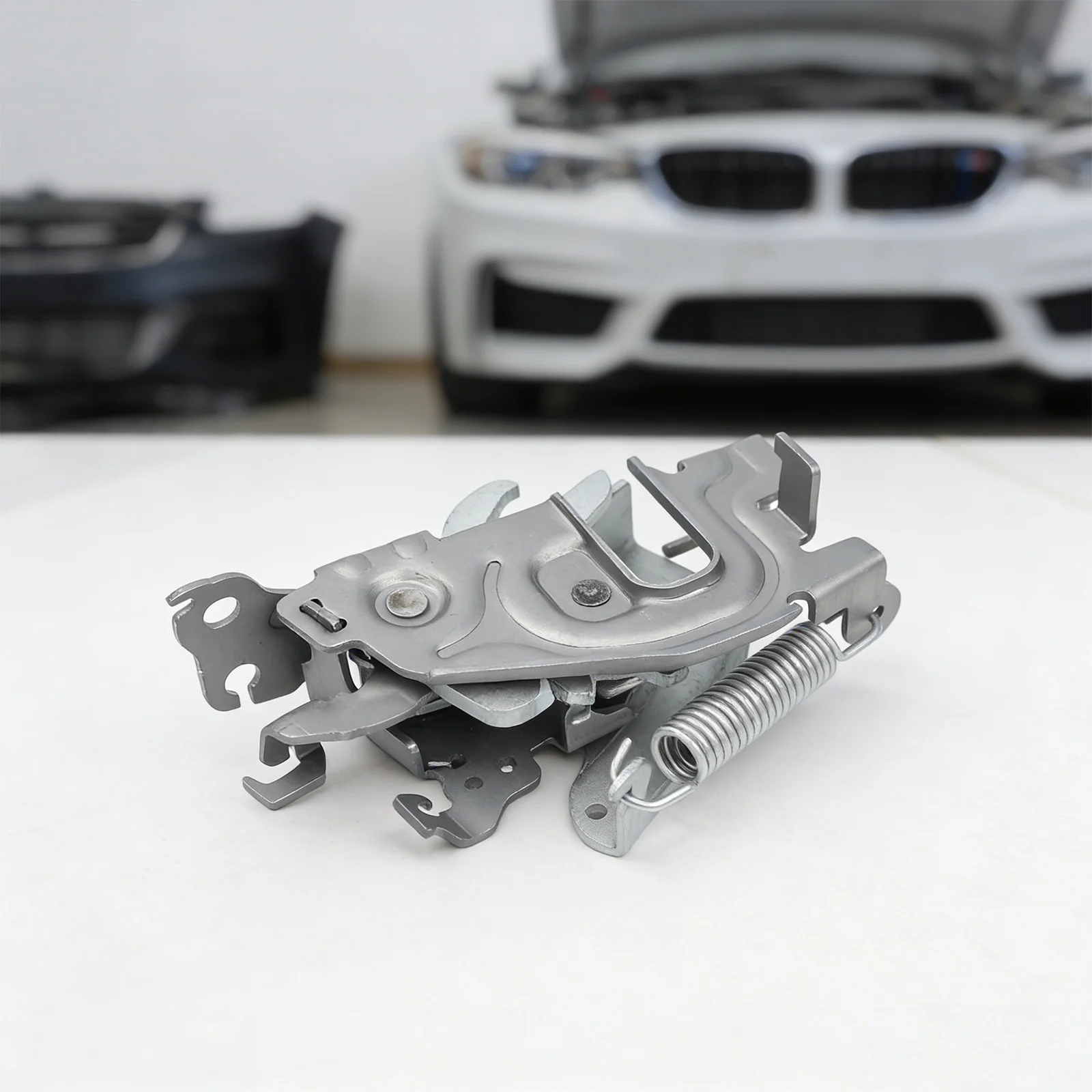 Bonnet Latch Right Hood Lock Non-deformation Quick To Install Easy To Use Replacement Installation Silver Finish For M3