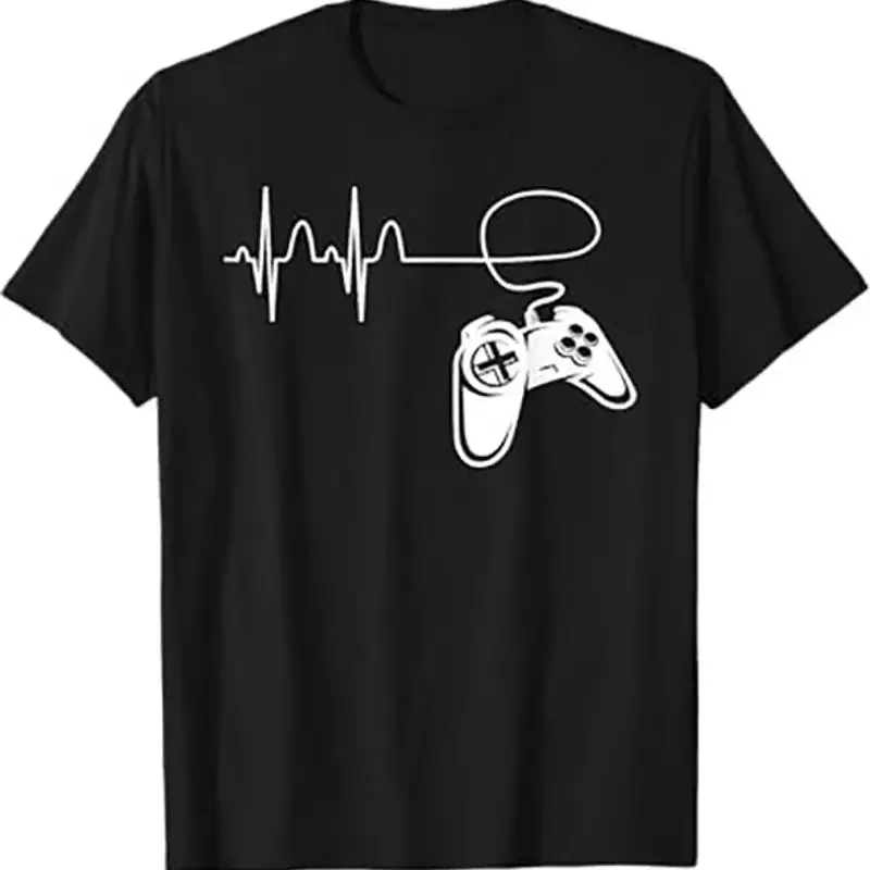 Gamer Heartbeat T Shirt Video Game Controller Design