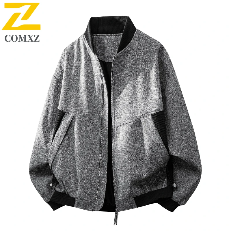 

Мужская куртка 2025, новая трендовая универсальная удобная дышащая рабочая одежда, куртка с лацканами, уличная повседневная бейсбольная куртка, пальто на молнии