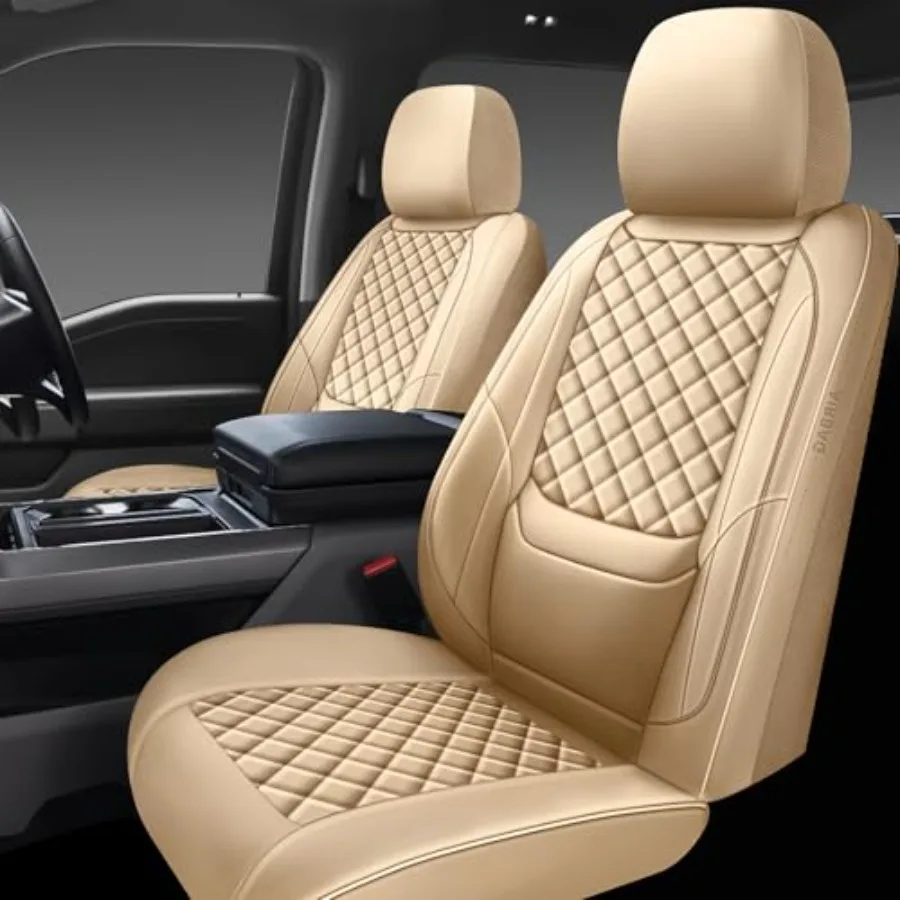 

Full Coverage Leather Car Seat Covers Front Pair Waterproof Seat Covers for Cars SUVs Trucks Car Seat Cushion Car Seat Protecto