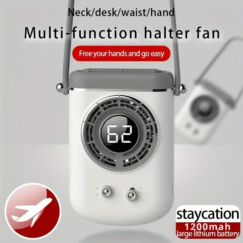 

Шейный вентилятор-безлистный портативный подвесной бесшумный мини-USB-вентилятор для зарядки, охлаждающий вентилятор для кондиционирования воздуха для наружного кухонного охлаждения в помещении