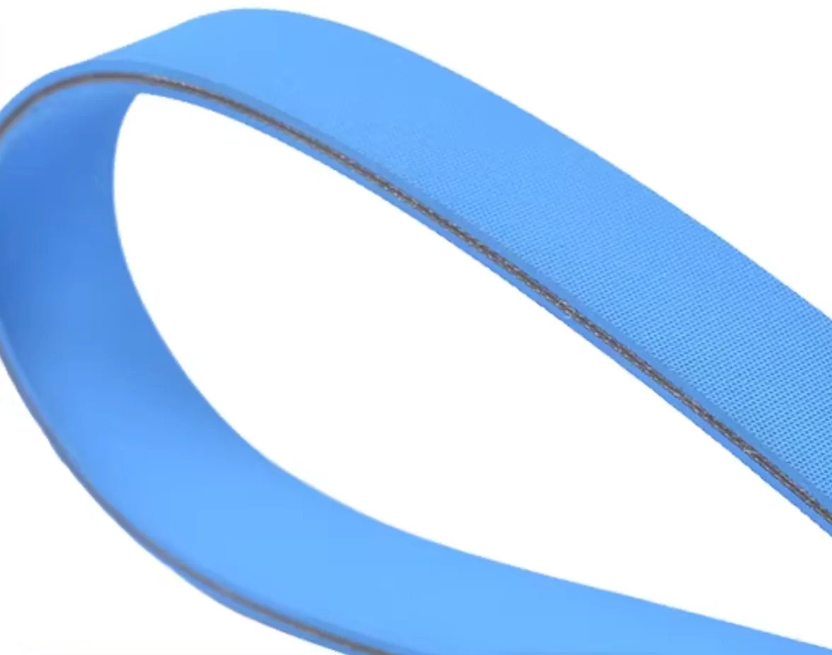 Double Side Blue Nylon Core Flat Feeder Belt paper feeding conveyor belt