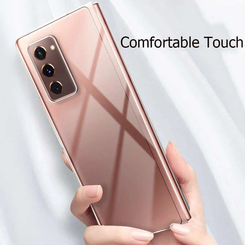 For Samsung Galaxy Z Fold 4 3 2 Front+Back Clear Phone Case  for Galaxy Z Fold4 Fold3 Fold2 Transparent Protective Cover