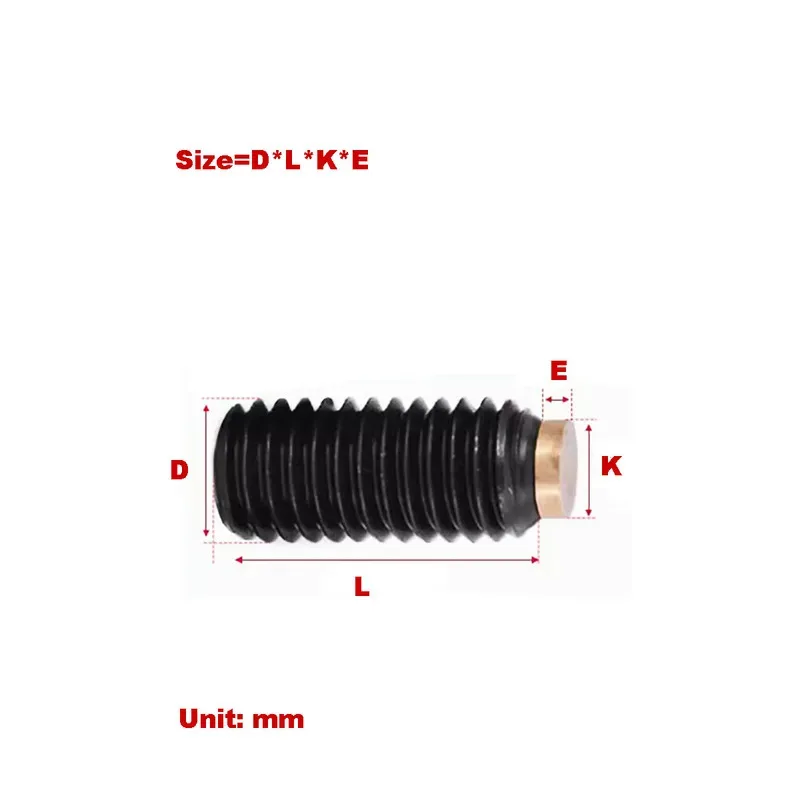Tornillo amortiguador con casquillo hexagonal de grado 12,9 con arandela elástica de alta fuerza de precarga para aplicaciones de carga de impacto M3 M4 M5 M6 M8 M12