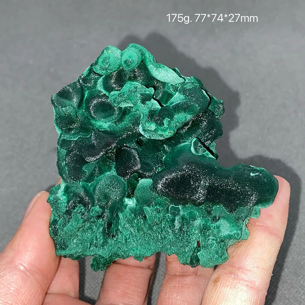 100% natural malachite (light irradiation shows aperture) original stone mineral specimen healing crystal.