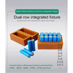 18650 Battery Dual Row Fixture Fixed For Spot Welding Lithium Battery Pack Weld Fixture Spot welder Batteries Fixed