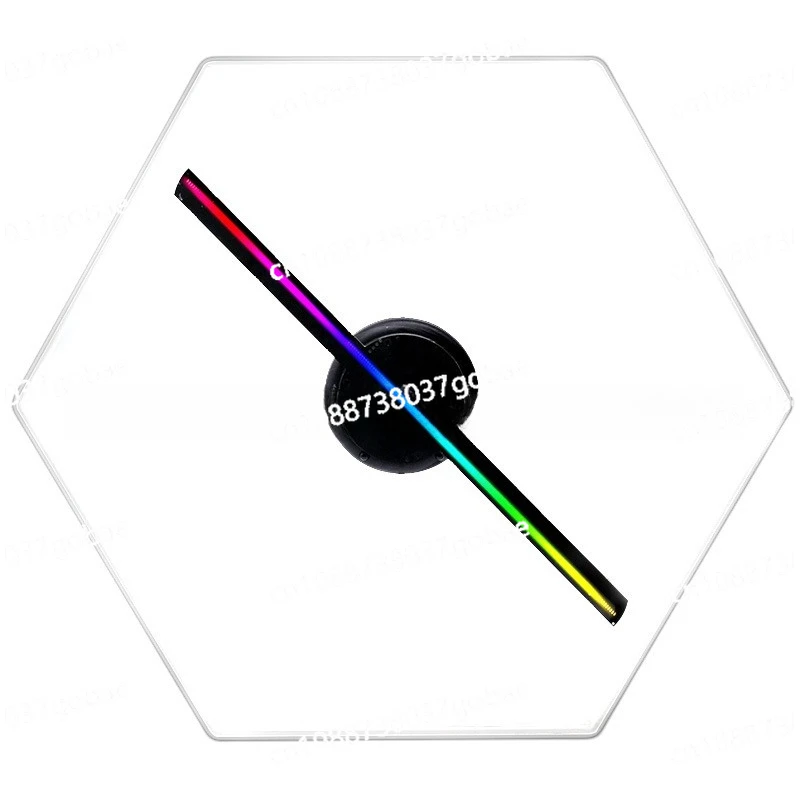 3D rotating advertising machine, fan holographic projection commercial vertical floating display all-in-one machine 33CM