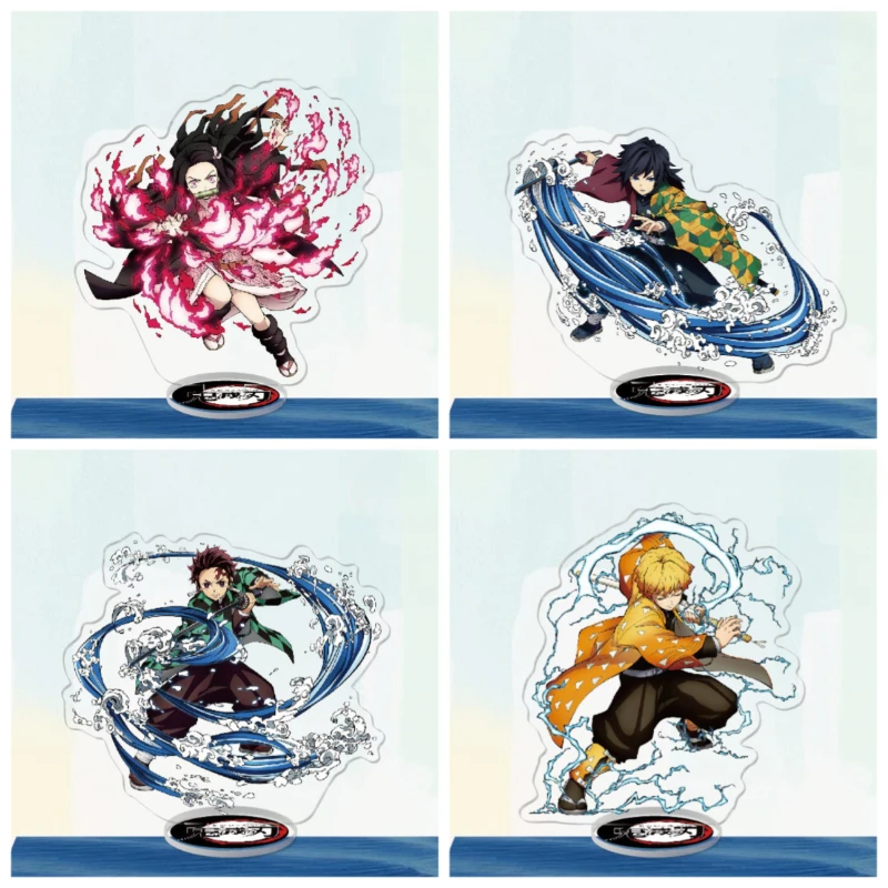 

Акриловая фигурка Demon Slayer: Танджиро, Зеницу, Гию, Незуко – настольное украшение, аниме-атрибутика, подарки для фанатов и коллекционеров