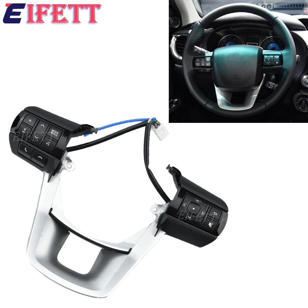 Multi-media For Toyota Fortuner Hilux Revo Rocco 2015-2020 Steering Wheel Volume Sound Button Switch 84250-0K320 84250-0K320-C1