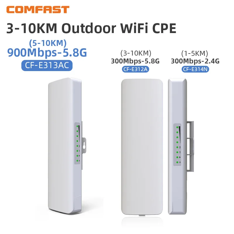 COMFAST 300-900M 2.4/5.8G Bezprzewodowy Most AP Punkt Dostępowy WIFI Dalekiego Zasięgu Zewnętrzny WIFI CPE Antena WIFI Repeater Nanostation Wzmacniacz