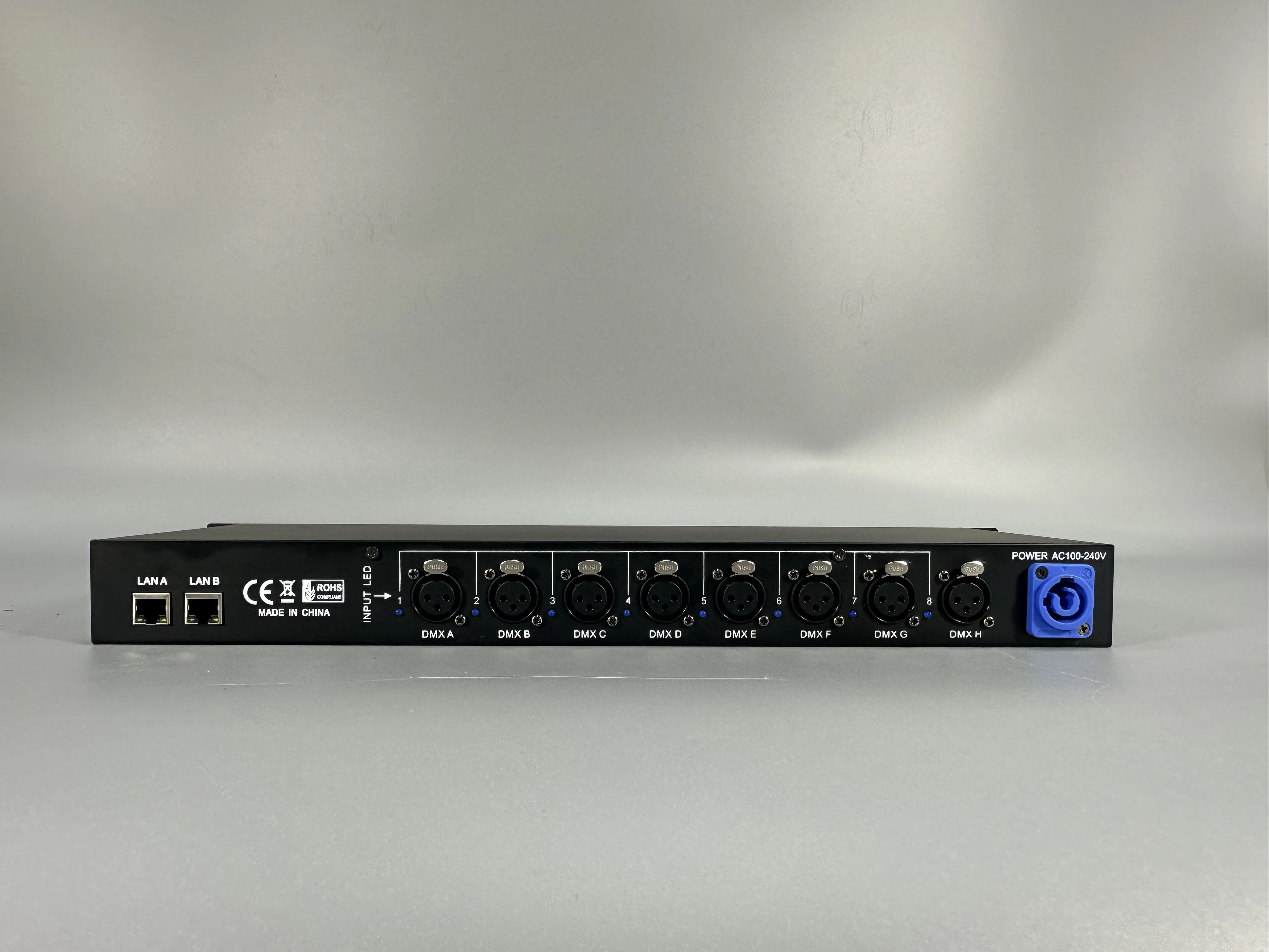 SANNEW-Convertisseur Dmx Artnet et amplificateur DMX avec RDM, contrôleur d'éclairage 8 ports, sortie 8x512, 4096 canaux, 1 pièce