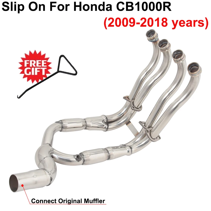 

Slip On For HONDA CB1000R CB1000R CB1000 R 2018 - 2023 Motorcycle Systems Exhaust Contact Front Middle Link Pipe Escape Muffler