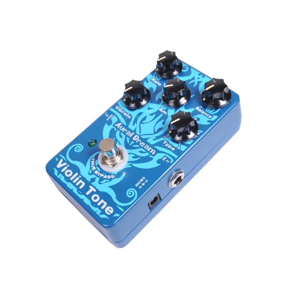 Aural Dream Violin Tone Synth Guitar Pedal Has 5 Types Using Pitchshift,Harmony,Vibrato,Tremolo,Octave,Rotary and Organ Effects