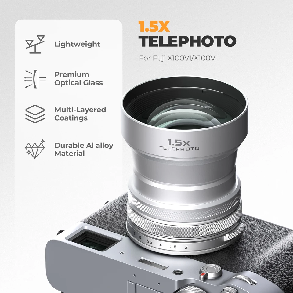 Freewell New Style Fujifilm 2-in-1 Macro Wide Angle Lens,1.5x