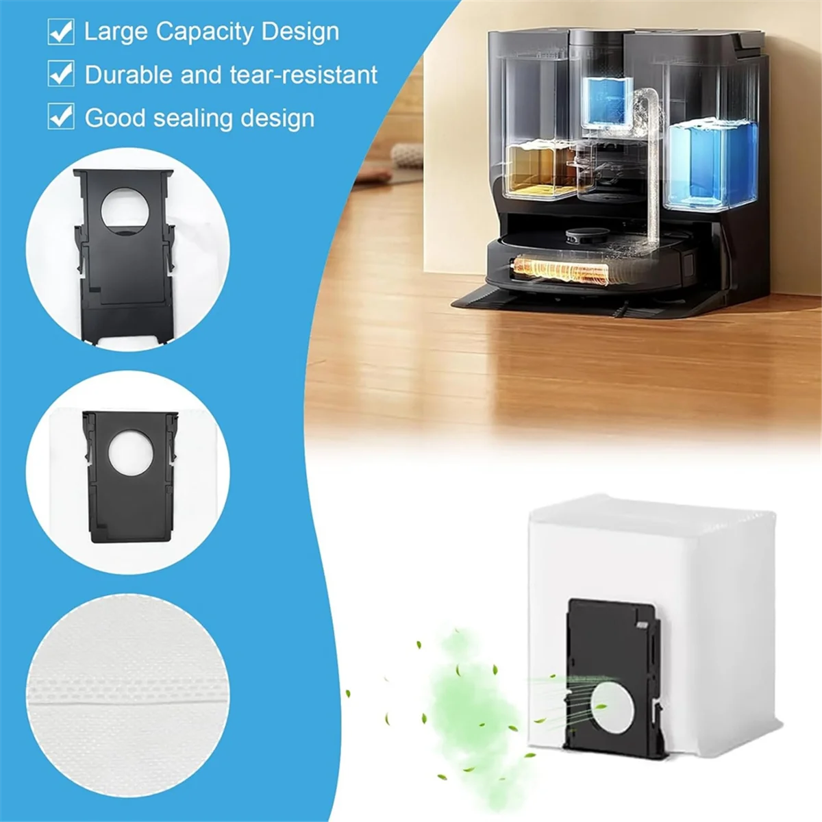 สําหรับ Eureka J20, สําหรับ Midea W20 W20 Pro เครื่องดูดฝุ่นหุ่นยนต์หลักแปรงด้านข้าง HEPA FILTER Mop ผ้าฝุ่นกระเป๋าอุปกรณ์เสริม-A19G