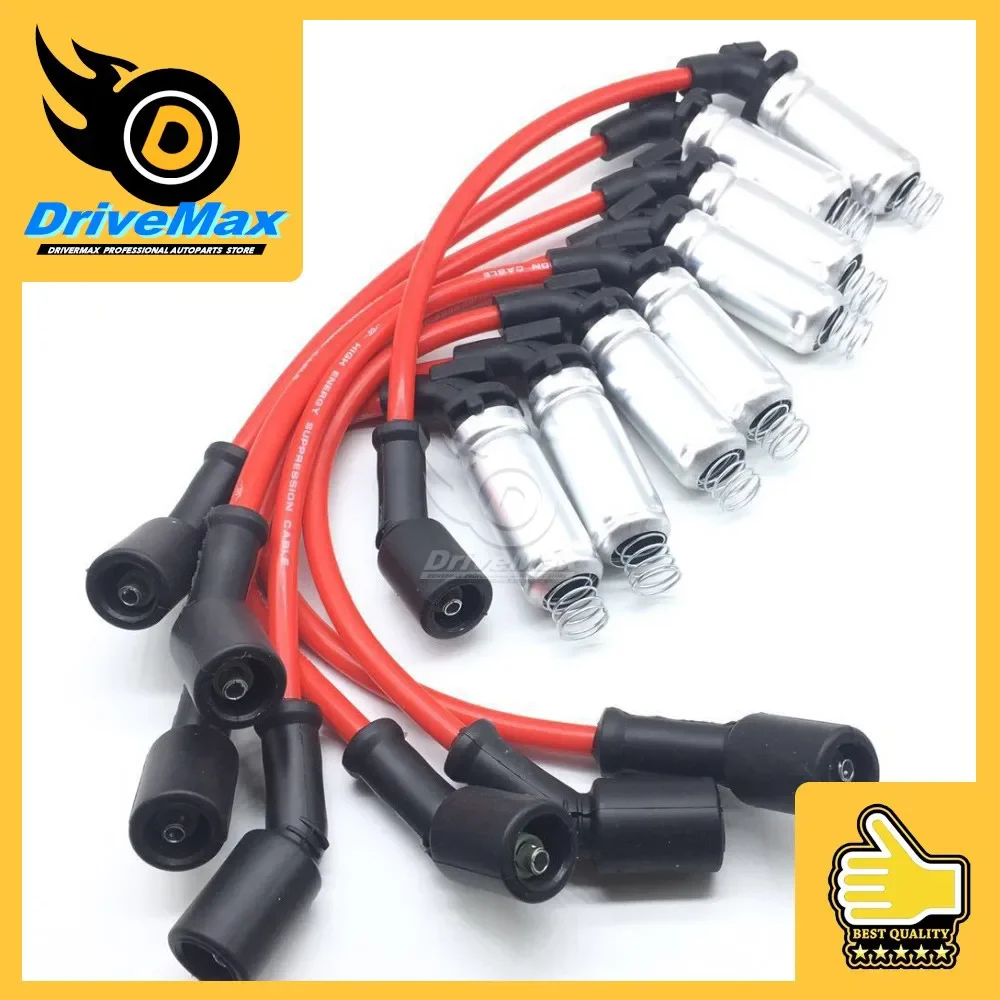 8pcs 48322R New Ignition Spark Plug Wire Kit Set Cable For C-hevrolet Avalanche GMC Envoy Yukon XL Pontiac Grand Prix GTO Hummer