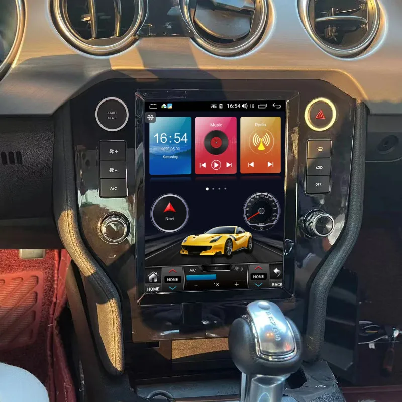 Для Ford Mustang 2015-2021 Android 13 8G256G мультимедийный DVD-плеер Carplay GPS-навигация с сенсорным экраном автомобильное радио