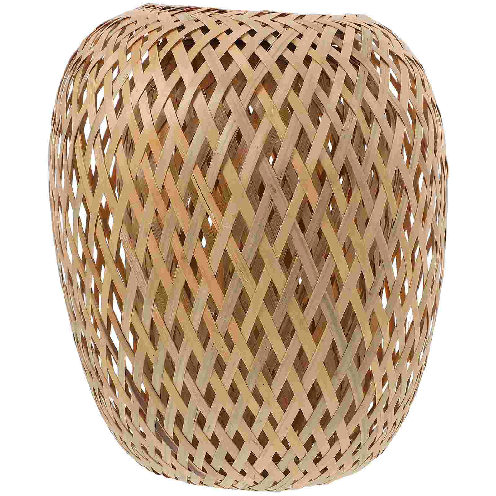 

Pendant Light Bamboo Lampshade Lampshades Decor Chandelier Weaving Hanging Woven