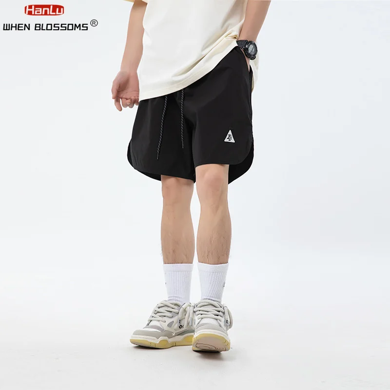 2024 Summer Fashion Sports Cycling Shorts Men Embroid Short Trouser Fashion Korean StreetElastic Waist Casual Shorts Pant Male