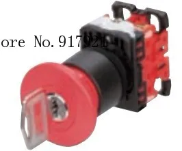 [ZOB] AR22V4R small mushroom head fuji Fuji Japan imported industrial emergency stop button switch AR22V7R key type --10pcs/lot