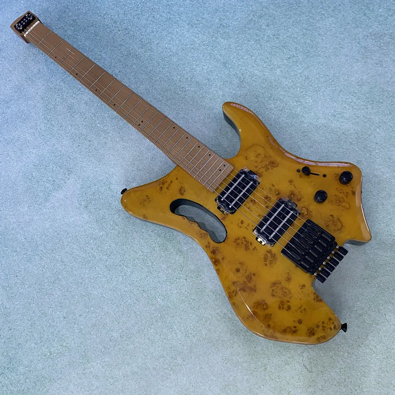 جيتار كهربائي بدون رأس من العلامة التجارية Vicers، جيتار سفر 24 فريتس 6 أوتار، لوحة أصابع من خشب الورد، جسم من خشب الزيزفون الصلب، شحن مجاني