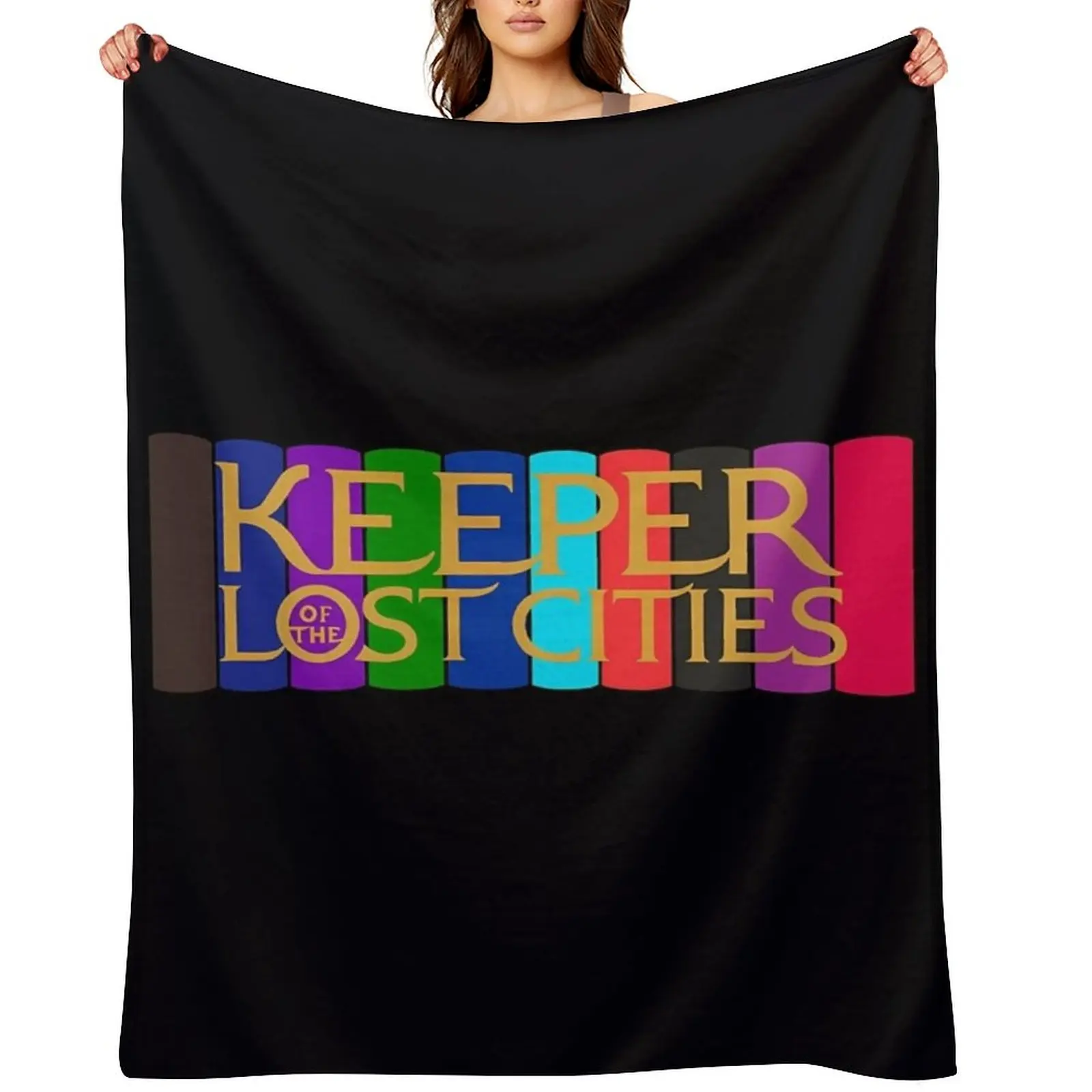 Keeper of the Lost Cities Bookstack Throw Blanket Cute Plaid Thin Fashion Sofas Decorative Beds Blankets