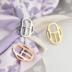 Anillo de bouclé para bufandas, hebilla para bufandas, soporte con Clip, accesorio de joyería, regalo de Navidad