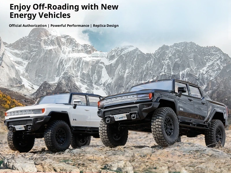 Fms Fcx18 Simulation Hummer Ev Hummer Pickup télécommande véhicule tout-terrain électrique voiture d'escalade deux vitesses quatre roues motrices