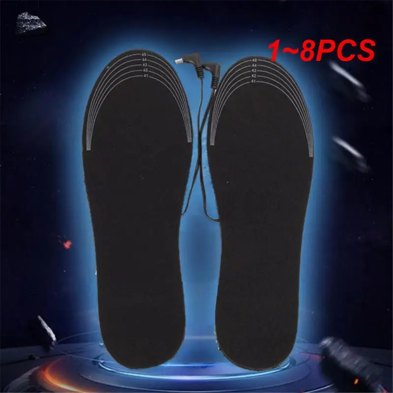 Rechargeable Electric Heated Insoles Adjustable Size Sock Pad Washable Heating Insoles Heating Foot Warmer for Hiking