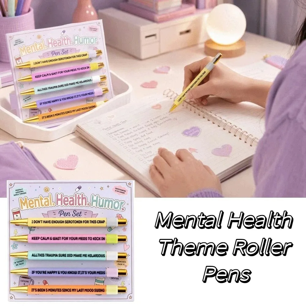 Stationery Set Funny Ballpoint Pens Inspirational Encouraging Mental Health Pens Uplifting Positive Affirmation Pens School