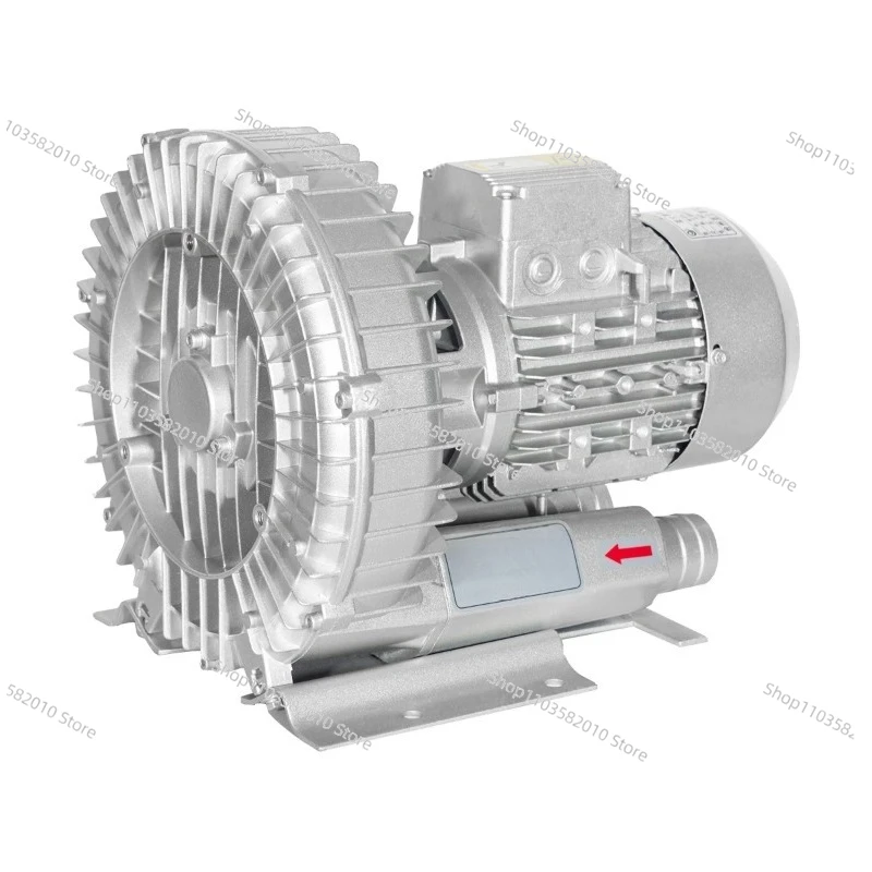 

750W 1HP Vortex Blower, High Pressure Ring Blower for Fish Shrimp Pond, 50Hz/60Hz Electric Air Pump Aerator Equipment