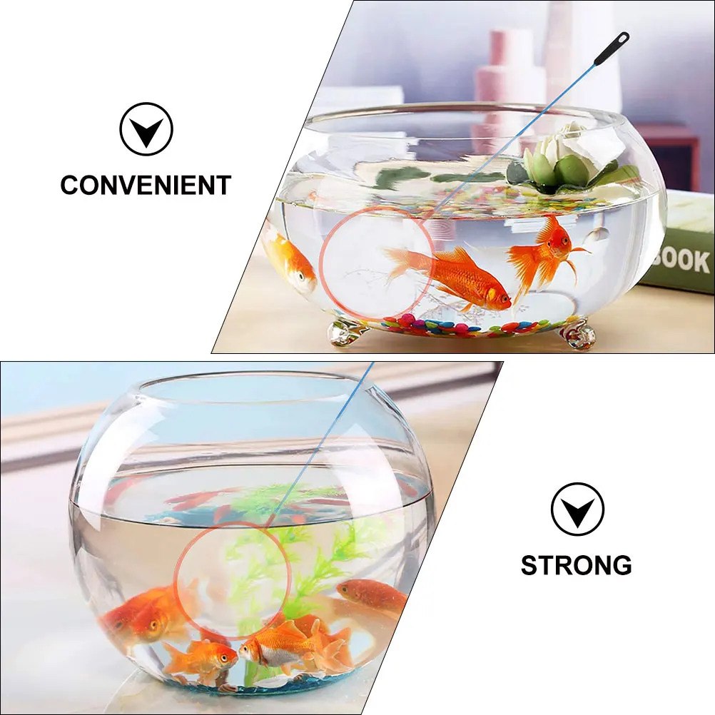 

8Pcs Plastic Fish Landing Net for Tank Aquarium Dense Fish Mesh Net Small Space Saver Easy Carry Refined Workmanship Sturdy