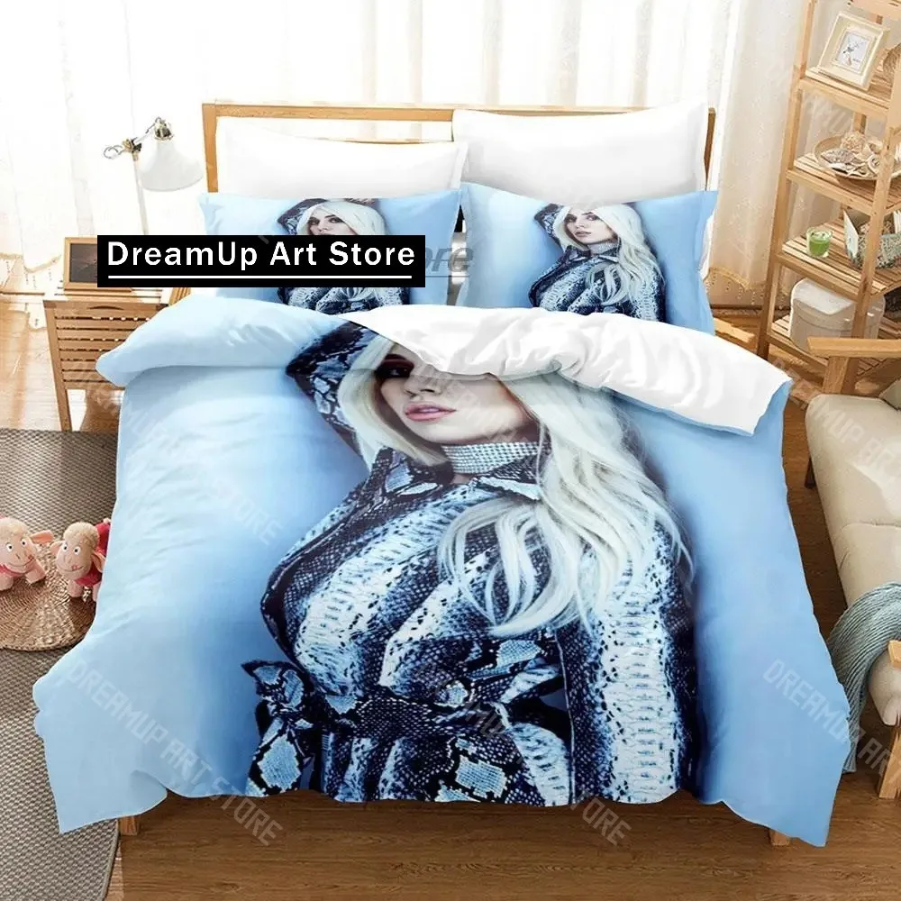 3D Printed A-Ava Max Singer Bedding Set for Boys Girls Duvet Cover Pillowcase Included Twin Queen King Full Single Double Sizes