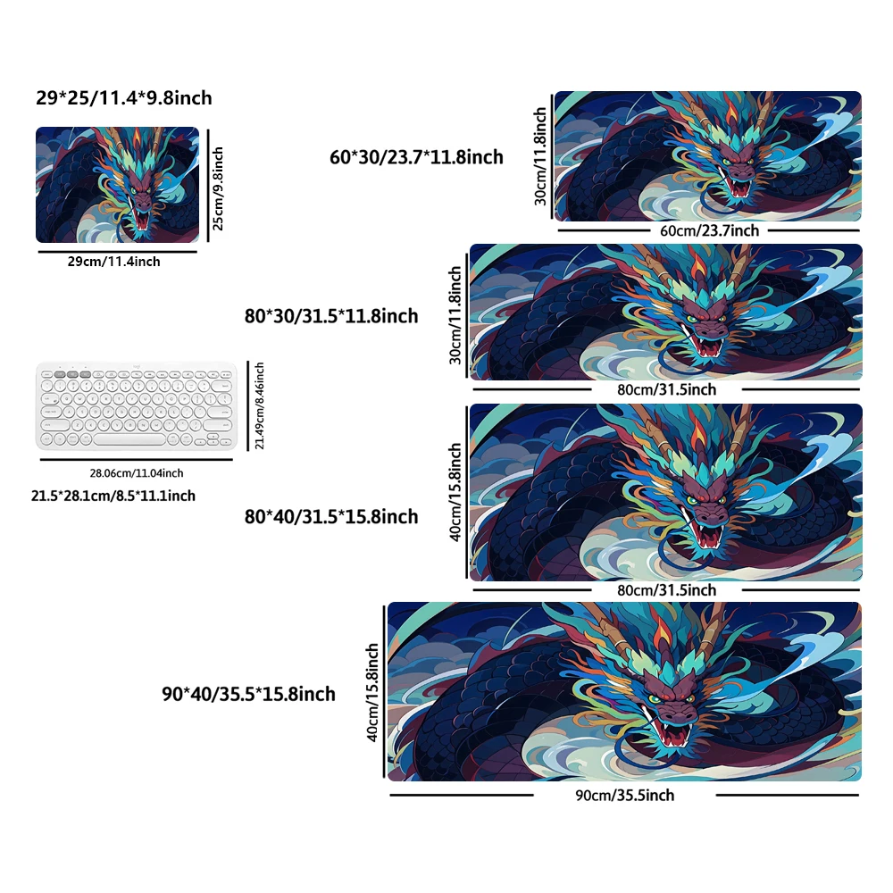 90x40cm super large game mat rubber non-slip mouse pad Advanced edge locking process ultra HD printing durable PC accessories