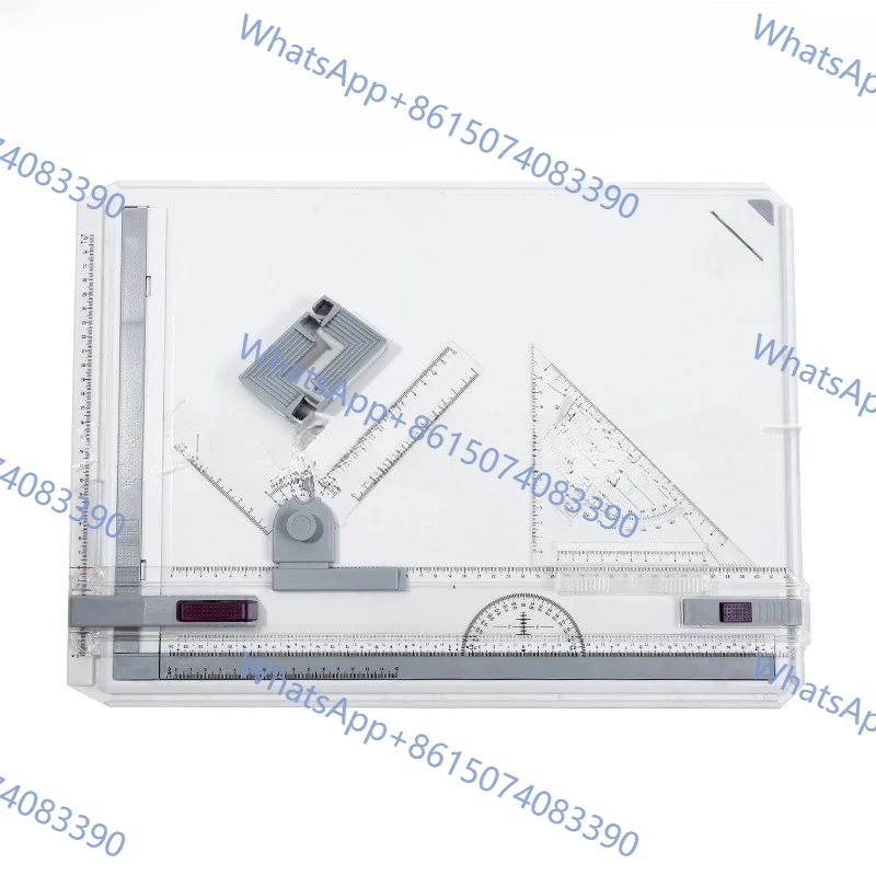 Portable Graphic Drawing Sketch Board Built-in Parallel Motion Straightedge For Architect Engineering Drafting
