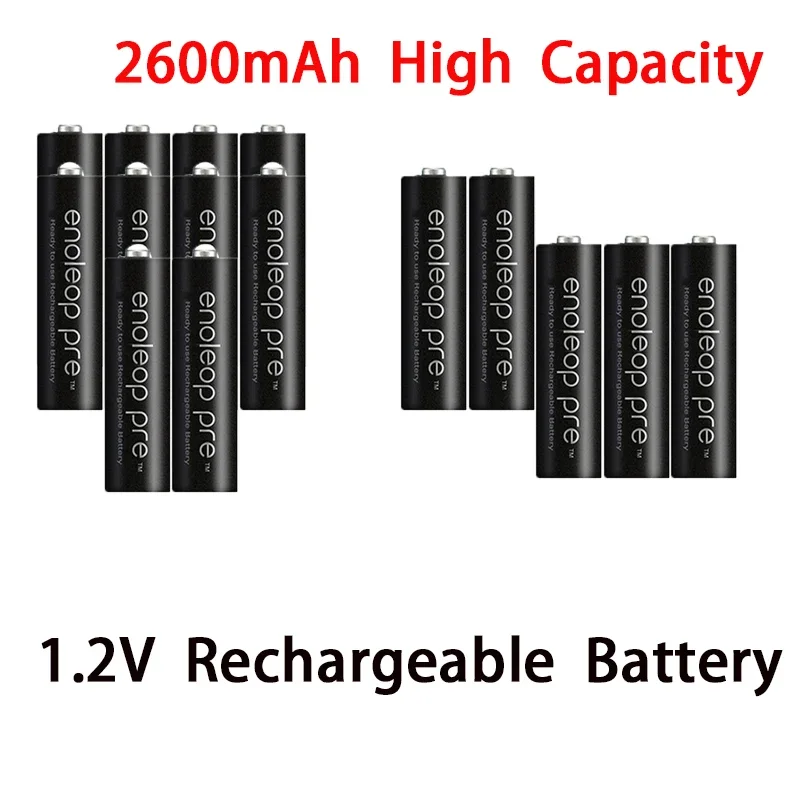 1.2V New 2600mAh AAA battery For Flashlight Toy Camera PreCharged high capacity Rechargeable Batteries