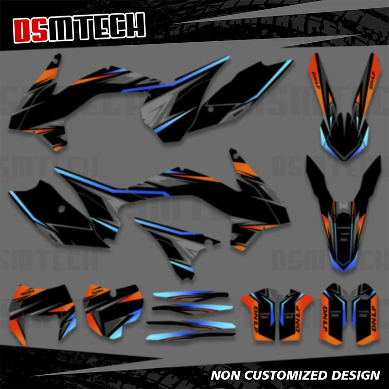 DSMTECH Motorcycle Graphics Decals Kits For KTM EXC EXCF XCW 2014 2015 2016 125-200 250 300 350 450-500 SX SXF 2013 2014 2015