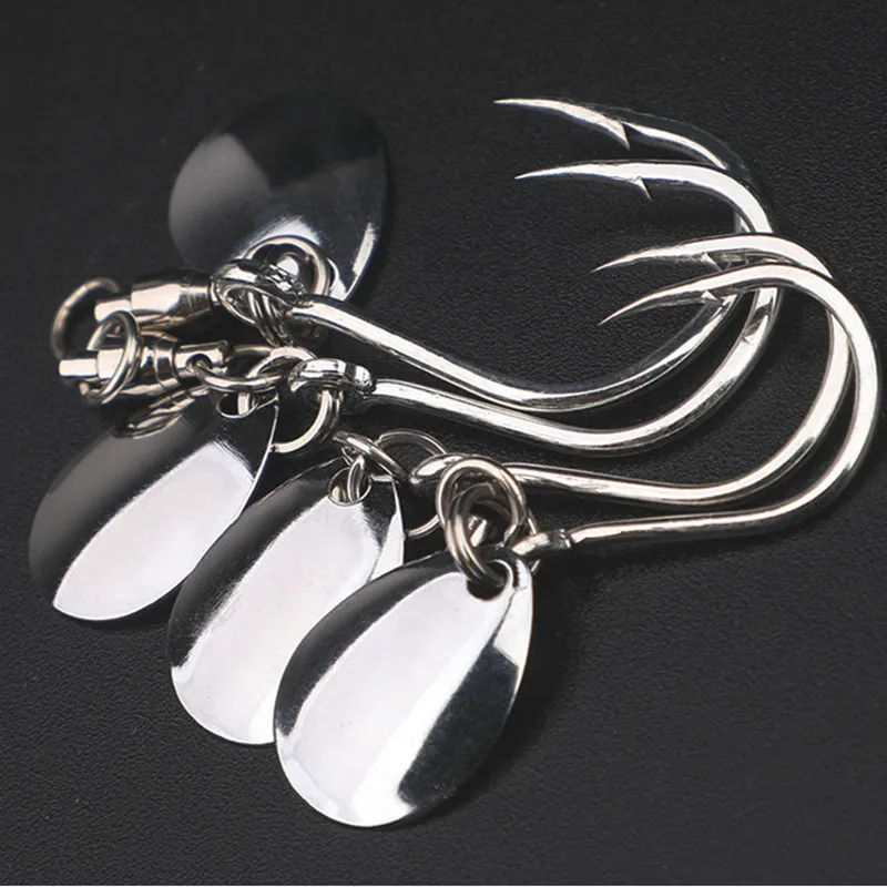 Ufishing 5 Stück/Beutel Korrosionsbeständiger Edelstahl-Angelhaken mit Klinge 2026 Neue Big Game Spinner-Haken – Detail 4