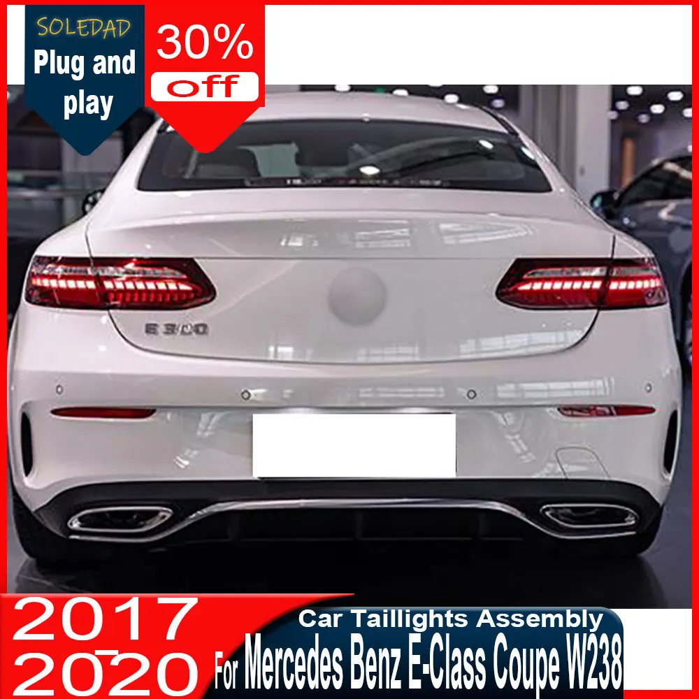 

Задний фонарь для Mercedes-Benz E-класса W238 Coupe 2017-2020, светодиодный проекционный фонарь, задний фонарь с функцией дневных ходовых огней, аксессуары.