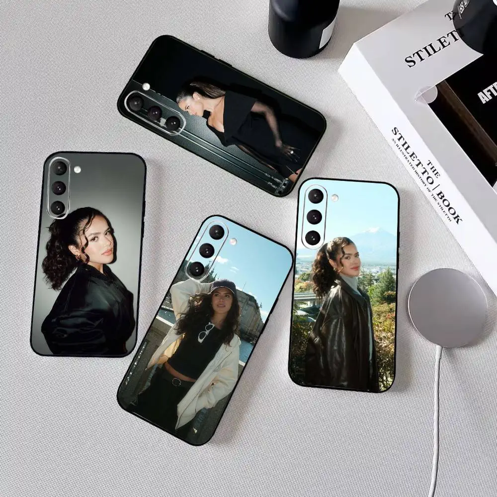 M Maisa Silva Phone Case Black Silicone Soft For Samsung Galaxy A73,A72,A71,A70,A53,A52,A51