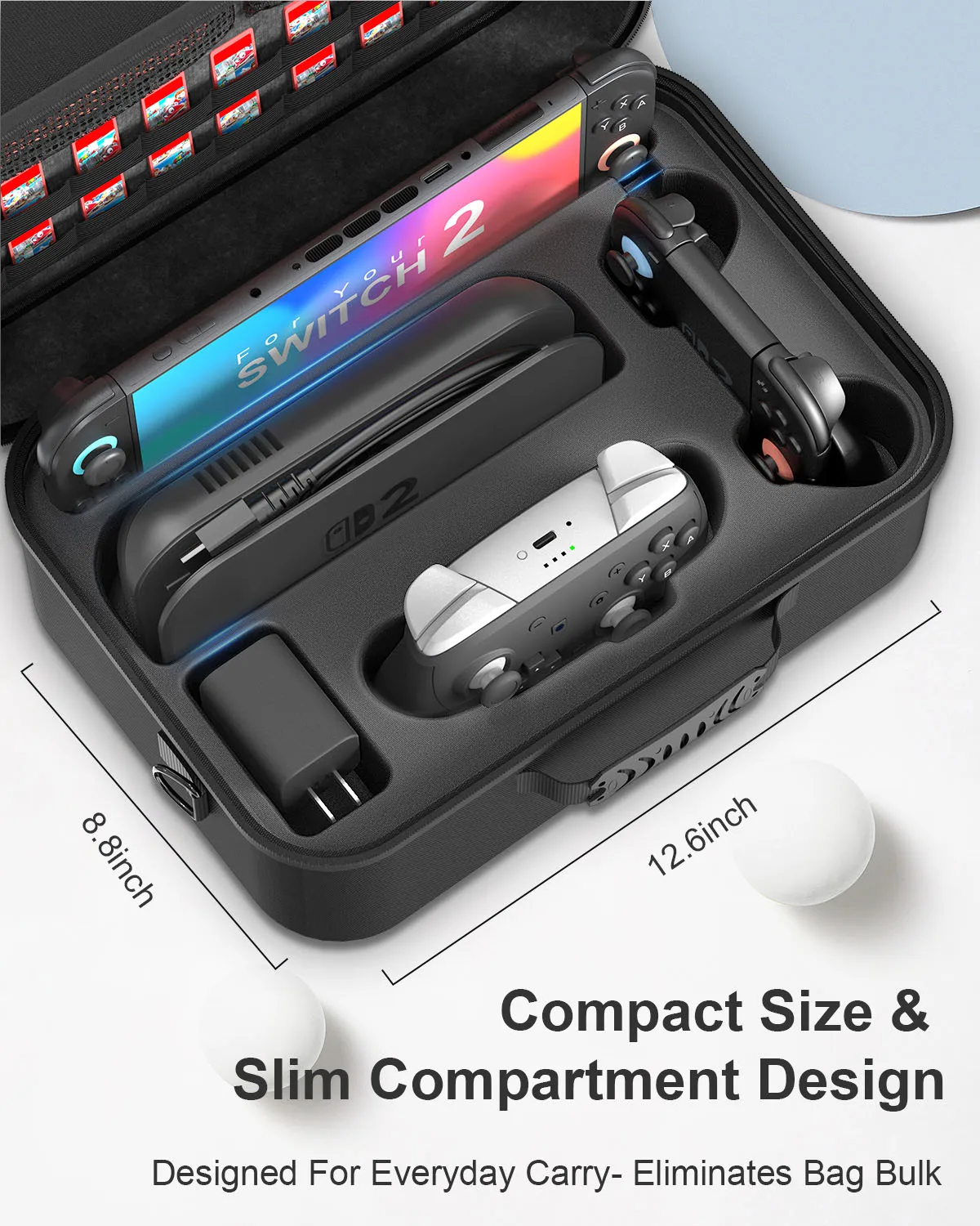 Geeignet für die Aufbewahrungsbox der Switch 2 Spielkonsole, Schulter-Umhängetasche, Handheld-Schutzbox-Zubehör. – Detail 4