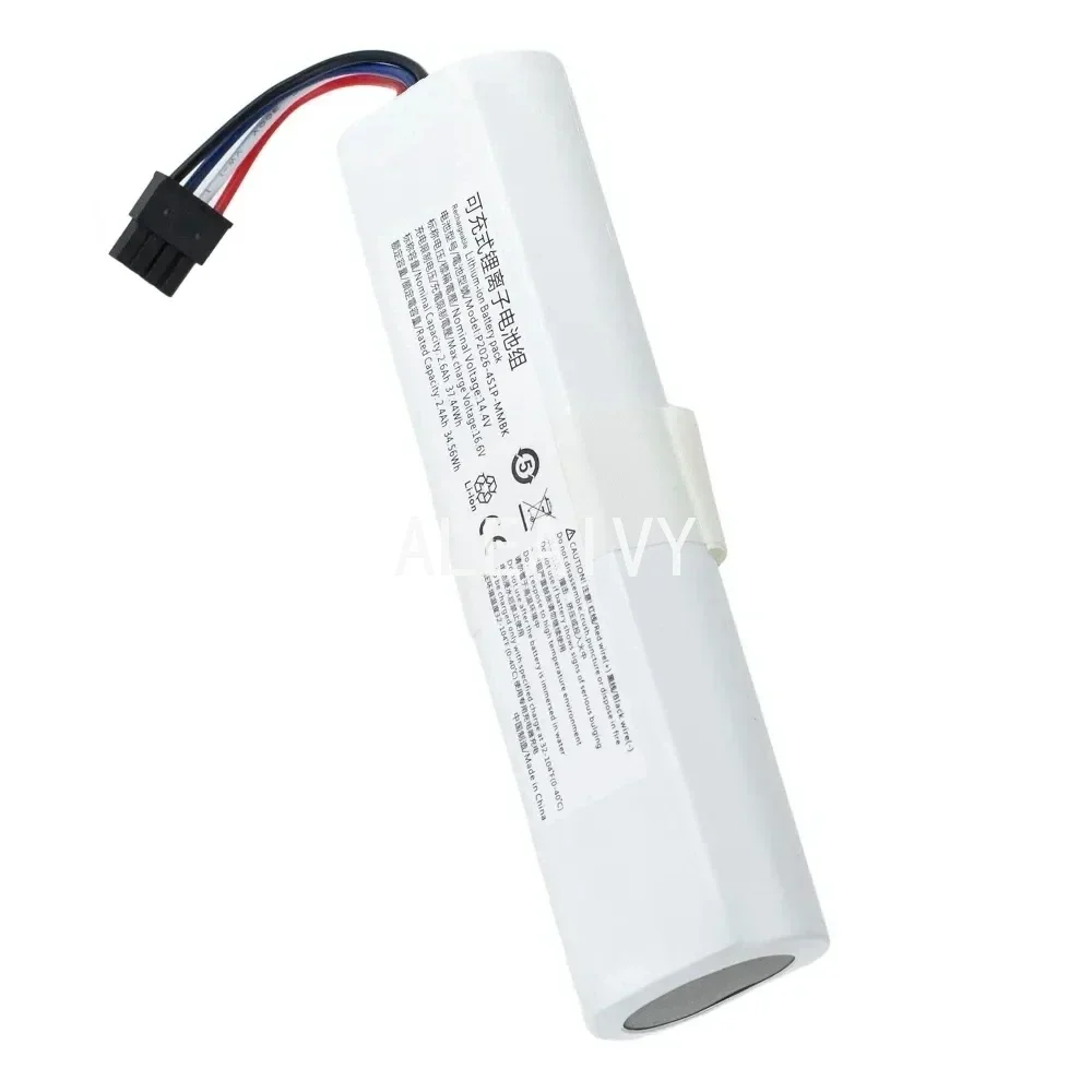 14.4 فولت بطارية ليثيوم أيون P2026-4S1P-MMBK ل Xiaomi Mijia 2C روبوت فراغ ممسحة XMSTJQR2C مكتشف RLS3 منظف الليزر استبدال جزء